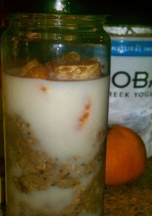 A picture of Chocolate Clementine Overnight Oats.