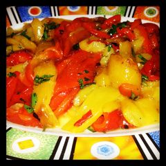 A picture of AMIEs Grilled Peppers.
