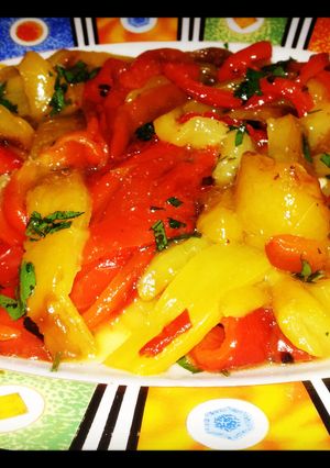 A picture of AMIEs Grilled Peppers.