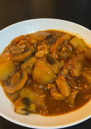 Una foto de Guiso de pechuga de pollo versión: Otoño-Invierno
