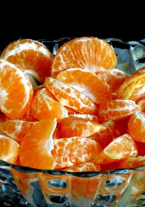 Una foto de Mandarinas a la vinagreta de chile