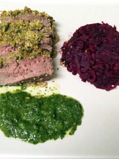 A picture of Beetroot Confit.