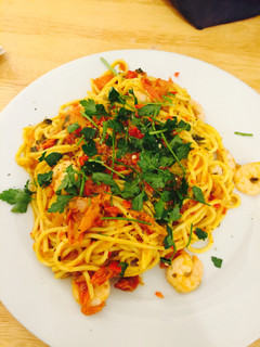 A picture of Chilli Prawn Linguine.