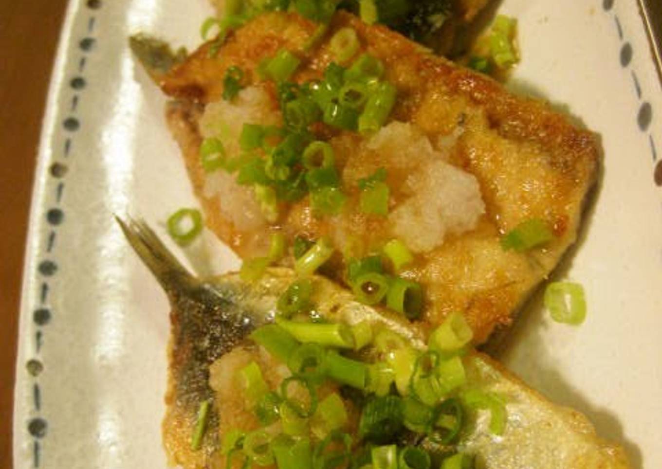 Butterflied Sardine with Zesty Grated Daikon Radish and Ponzu