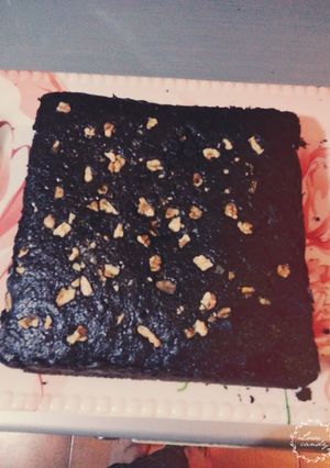 A picture of Rad's chocolate brownies.