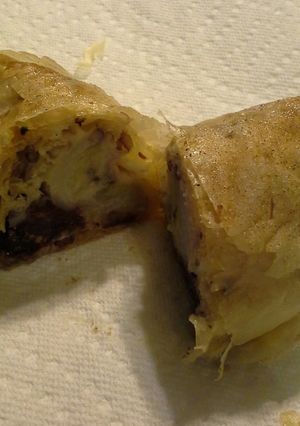A picture of Chocolate Banana Smores Wrap.