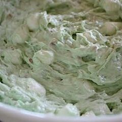 A picture of Elisa's Pistachio & Fruit Whip Dessert.