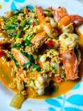 กุ้งผัดผงกะหรี่