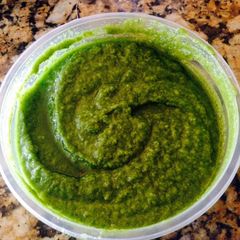 A picture of Basil Almond Pesto.