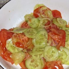 A picture of Tomato & Cucumber Salad.
