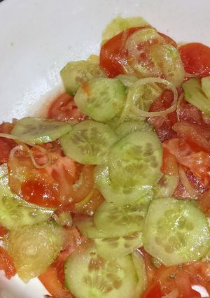 A picture of Tomato & Cucumber Salad.