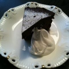 A picture of Easy Mock Gateau au Chocolat in a Microwave.