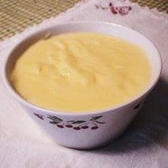 A picture of Versatile Yogurt Cream in a Microwave.