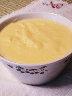 A picture of Versatile Yogurt Cream in a Microwave.