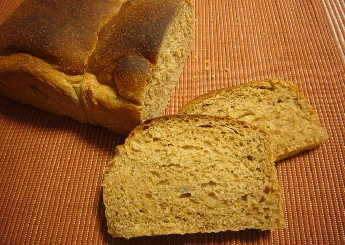 100% Whole Wheat Oil-Free Bread