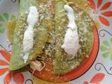 Enchiladas verdes con tortilla de nopal 🌶️🤤