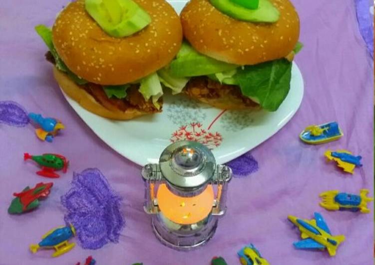 Homemade Chicken Zinger Burger