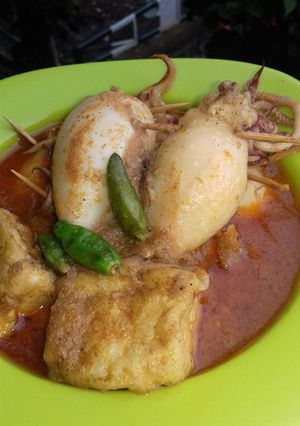 Foto resep Gulai cumi isi tahu