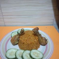 A picture of Spicy, tasty &Eye Popping Nigerian Jollof Rice For Any Occasion.