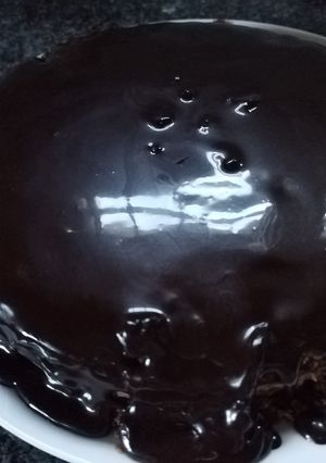 Una foto de Ganache de chocolate🍫 sin crema de leche
