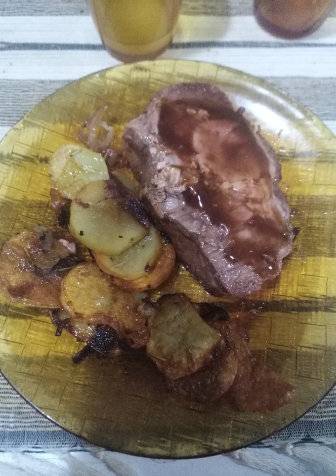 Una foto de Bondiola de cerdo con salsa agridulce