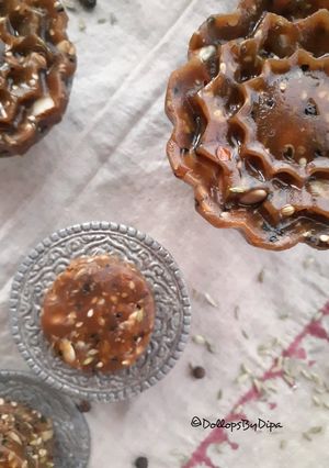 A picture of Masala Gud Spiced Jaggery Bites.
