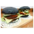 Black bun burger / roti burger hitam