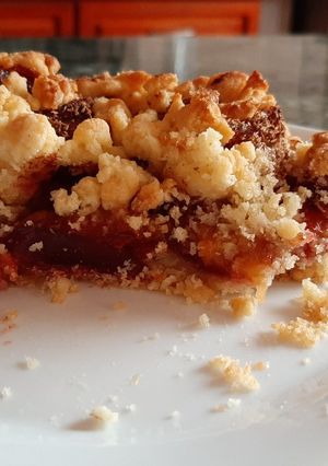 Fitt szilvás morzsasüti recept fotója