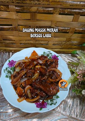 Gambar 25:9:26 - daging masak merah bersos labu