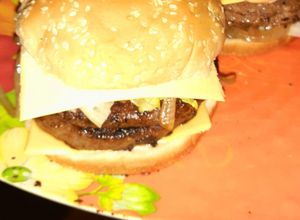 Una foto de Hamburguesa a la inglesa