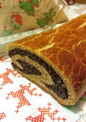 Teljes kiőrlésű mákos diabetikus bejgli recept fotója