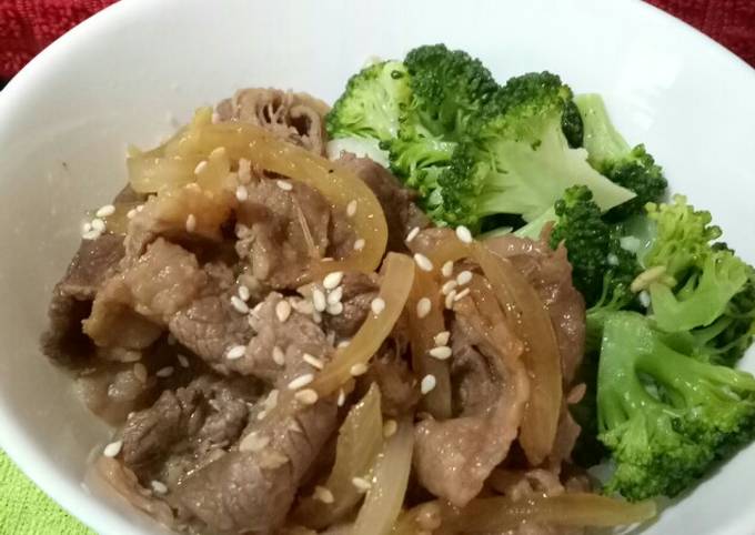 Resep 337. Rice bowl beef slice teriyaki oleh Istikah 20444011 - Cookpad