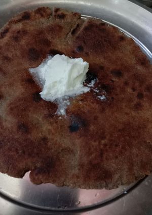 A picture of Bajra chapati.