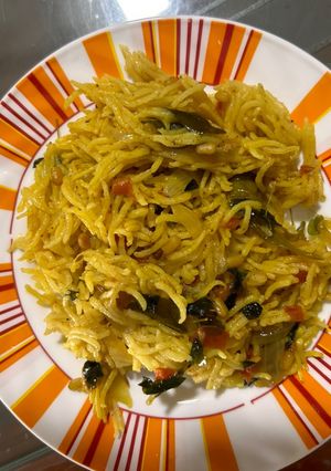 A picture of Moringa leaves pulao.