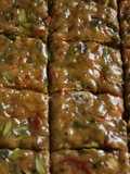 Walnut, pistachios and Pecan nut chikki