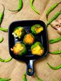 ચીઝ સ્ટફ કેપ્સીકમ (Cheese Stuffed Capsicum Recipe In Gujarati)