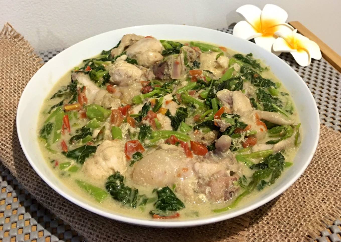 Chicken spinach creamy
