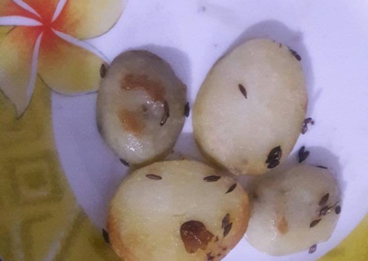 Step-by-Step Guide to Prepare Homemade Baked potatoes on pan