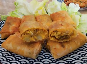 Foto resep 382. Lumpia Daging Cincang Cheddar (Brick Viande Haché Cheddar)