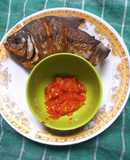 Ikan Bawal Goreng Sambel Bawang