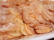 Una foto di pecorino gratinato