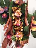 Fichi viola del Metapontino con stracciatella guanciale e miele di castagno