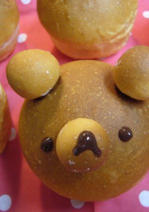 A picture of Teddy Bear Bread Makes Your Children Smile.