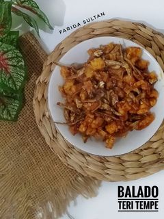 Foto resep Balado Teri Tempe
