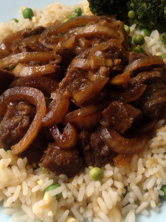 A picture of Vickys Slow-Cooker Mongolian-Style Beef, GF DF EF SF NF.