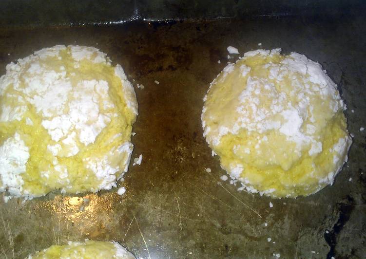 Steps to Prepare Homemade lemon cake cookies