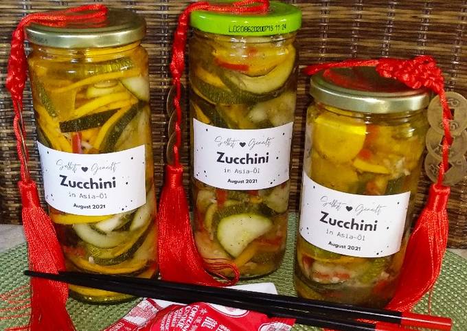 Zucchini in Asia - Öl