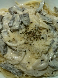 A picture of Strogonoff vermicelli.