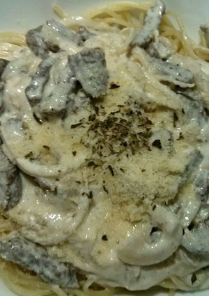 A picture of Strogonoff vermicelli.