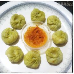 A picture of Veg momos.